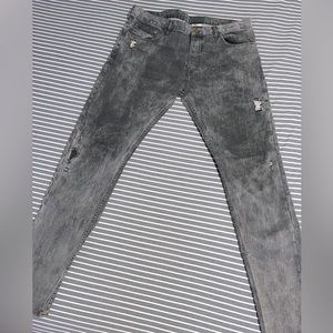 H&M Men’s Denim jeans Size 36/34 Slim Reg waist Tapered leg Grey Blue